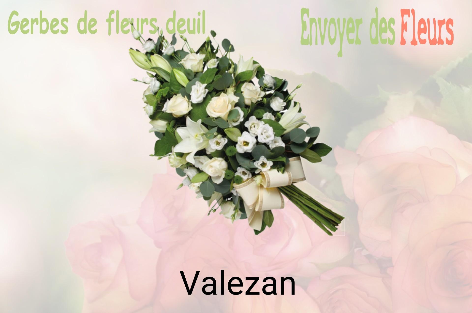 Gerbe de fleurs de deuil livrée à Valezan